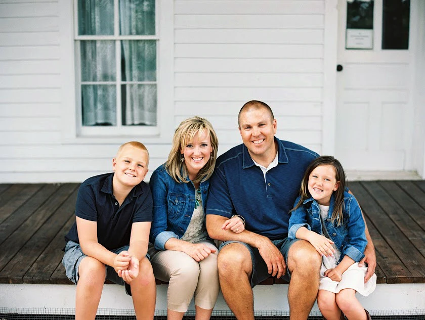 Amanda with her family